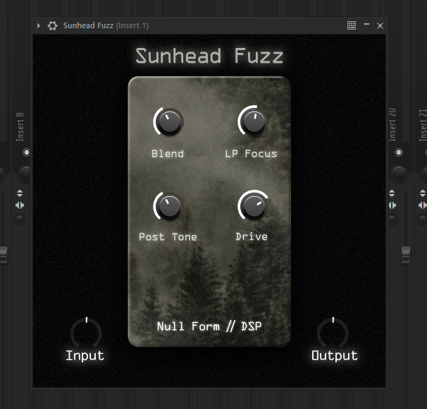 Sunhead Fuzz plugin interface preview